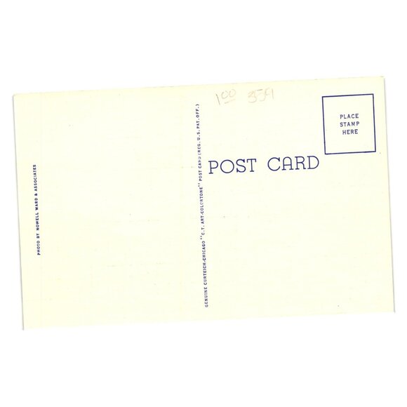 Vintage Postcard Featuring Residential Section Boys Town Nebraska Art Linen Card - Picture 2 of 2